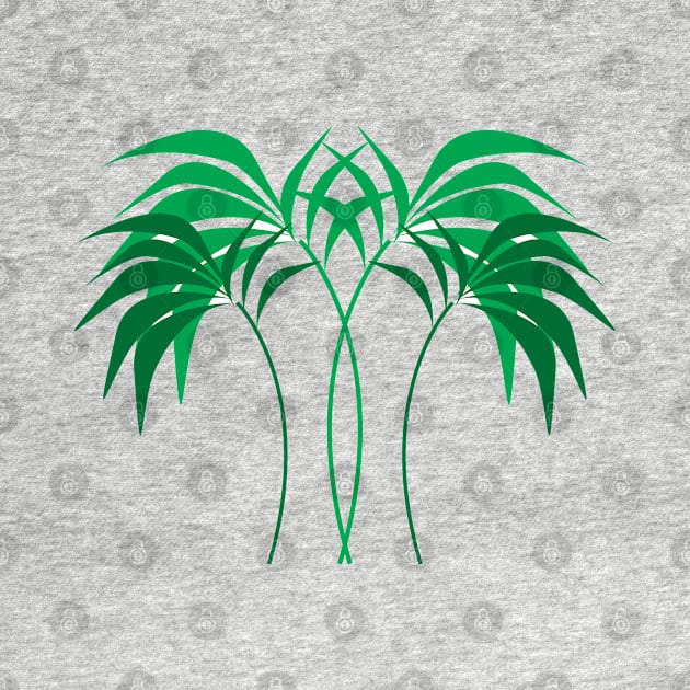 green palm trees design by Artistic_st